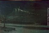Moonlight Canvas Paintings - Sleeping in the Moonlight, Monastery of St Francis of Assisi